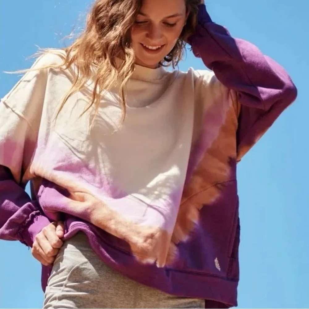 FP Movement by Free People Ombre Metti crew neck tie dye sweatshirt XS